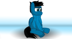 Size: 3960x2160 | Tagged: safe, artist:agkandphotomaker2000, derpibooru import, oc, oc:pony video maker, pony, clothes, drawing, grumpy pone, itchy sweater, solo, sweater