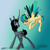 Size: 2000x2000 | Tagged: safe, artist:crystalcontemplator, derpibooru import, oc, oc:apogee, oc:crystalcontemplator, pegasus, pony, unicorn, cute, female, filly, mare, meeting, red eyes, wings, young