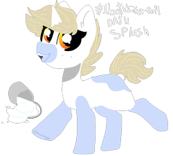 Size: 1640x1480 | Tagged: safe, artist:nootaz, oc, oc only, oc:nootaz, pony, unicorn, alternate design, female, inverted colors, mare, nootvember, nootvember 2019, simple background, solo, transparent background