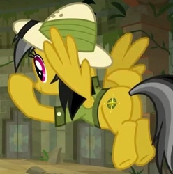 Size: 474x478 | Tagged: safe, screencap, daring do, daring doubt, butt, cropped, female, plot, solo