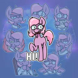 Size: 1000x1000 | Tagged: safe, artist:difis, artist:dumbf, oc, oc only, oc:physty, oc:psypony, angel, earth pony, pony, clothes, fire, halo, hi, one hoof raised, shirt, shrug, telegram sticker