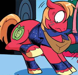 Size: 592x573 | Tagged: safe, idw, big macintosh, earth pony, pony, zen and the art of gazebo repair, spoiler:comic, spoiler:comic10, outfit catalog