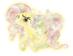Size: 564x438 | Tagged: safe, artist:lincolnbrewsterfan, derpibooru exclusive, fluttershy, crystal pony, pegasus, pony, .svg available, crystallized, rainbow power, rainbow power-ified, simple background, solo, svg, transparent background, vector