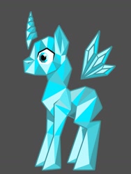 Size: 774x1032 | Tagged: source needed, safe, artist:pvt-llama, alicorn, pony, crystal, simple background, solo