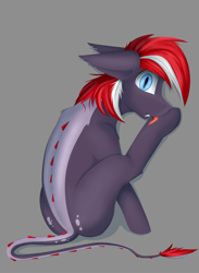 Size: 2000x2727 | Tagged: safe, artist:observerdoz, oc, oc only, oc:tolie, dracony, dragon, hybrid, pony, male, solo