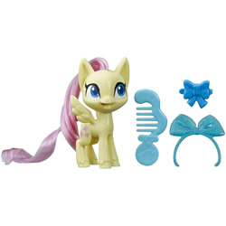 Size: 1500x1500 | Tagged: safe, fluttershy, pegasus, pony, my little pony: pony life, brushable, merchandise, reveal the magic, solo, toy
