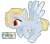 Size: 1400x1236 | Tagged: safe, artist:m-00nlight, derpibooru import, oc, pegasus, pony, female, magical lesbian spawn, mare, offspring, parent:derpy hooves, parent:rainbow dash, parents:derpydash, simple background, solo, transparent background