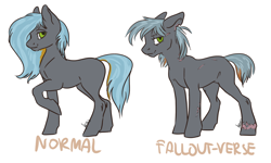 Size: 1280x769 | Tagged: safe, artist:gonedreamer, oc, oc:rain dancer, earth pony, pony, fallout equestria, solo