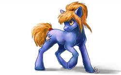 Size: 1280x801 | Tagged: safe, artist:gonedreamer, oc, oc:lodestar, earth pony, pony, solo