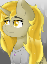 Size: 514x703 | Tagged: safe, artist:mootsarts, oc, oc:ambrosia amaranth, alicorn, clothes, cutie mark, dress, female, jewel, jewelry, mare, necklace, reference sheet