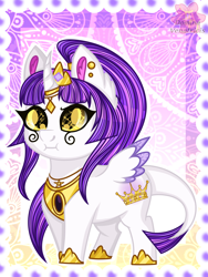 Size: 3120x4160 | Tagged: safe, artist:domina-venatricis, oc, oc:royal shine, alicorn, pony, chibi, female, mare, solo