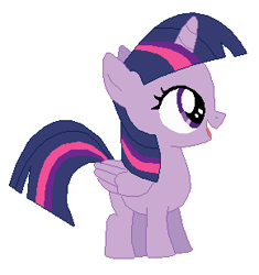 Size: 290x309 | Tagged: safe, artist:magnocipher, twilight sparkle, twilight sparkle (alicorn), alicorn, pony, female, filly, filly twilight sparkle, solo, younger