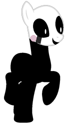 Size: 381x709 | Tagged: safe, artist:sky-winds, artist:softybases, pony, base used, crossover, five nights at freddy's, five nights at freddy's 2, marionette, ponified, solo