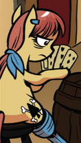 Size: 118x208 | Tagged: safe, idw, earth pony, pony, spoiler:comic, spoiler:comic13, cropped, picture for breezies, pirate