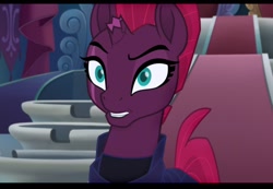 Size: 1024x710 | Tagged: safe, screencap, tempest shadow, pony, unicorn, my little pony: the movie, broken horn, cropped, eye scar, horn, scar