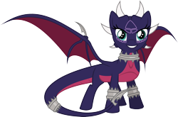 Size: 2000x1322 | Tagged: safe, artist:lumorn, dracony, hybrid, longma, pony, crossover, cynder, ponified, spyro the dragon