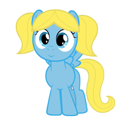 Size: 6000x6000 | Tagged: safe, artist:otfor2, pegasus, pony, .ai available, .psd available, bubbles (powerpuff girls), crossover, ponified, the powerpuff girls, vector