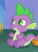 Size: 154x213 | Tagged: safe, derpibooru import, screencap, spike, dragon, father knows beast, claws, cropped, male, solo, winged spike