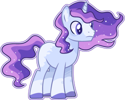 Size: 1764x1412 | Tagged: safe, artist:kurosawakuro, oc, pony, unicorn, base used, coat markings, colored hooves, ethereal mane, magical lesbian spawn, male, offspring, outline, parent:moondancer, parent:princess luna, parents:lunadancer, simple background, solo, stallion, starry mane, transparent background