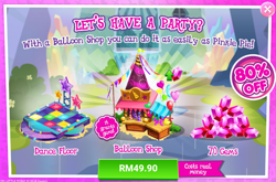 Size: 1032x683 | Tagged: safe, derpibooru import, advertisement, costs real money, gameloft, gem, implied pinkie pie, it gives gems