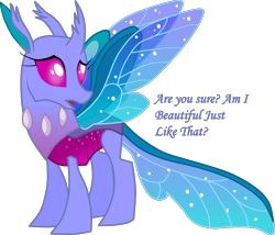 Size: 3016x2583 | Tagged: safe, artist:shadymeadow, derpibooru import, oc, oc:swarmdra, changedling, changeling, changedling oc, changeling oc, simple background, solo, transparent background