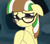 Size: 2836x2480 | Tagged: safe, artist:lightning stripe, derpibooru exclusive, derpibooru import, oc, oc:beetle beat, pony, blushing, brown, brown eyes, changeling hive, cute, eyelashes, glasses, green, ocbetes, show accurate, shy, smiling, solo, white, yellow, yellow coat