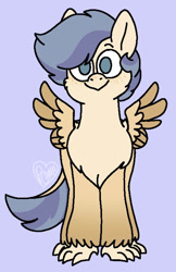 Size: 457x706 | Tagged: safe, artist:sandwichbuns, derpibooru import, oc, classical hippogriff, hippogriff, male, solo