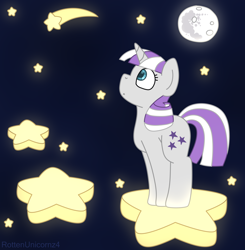 Size: 1926x1962 | Tagged: safe, artist:rottenunicornz4, twilight velvet, pony, unicorn, adorable face, cute, female, mare in the moon, moon, profile, shooting star, solo, stars, tangible heavenly object, velvetbetes