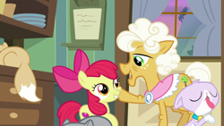 Size: 1920x1080 | Tagged: safe, screencap, apple bloom, goldie delicious, cat, going to seed