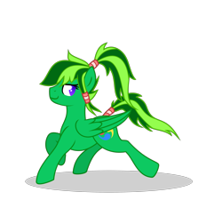 Size: 3534x3308 | Tagged: safe, artist:mythilas, oc, oc:vivid hues, pegasus, happy, simple background, smiling, smirk, solo, transparent background, trotting