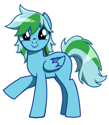 Size: 610x700 | Tagged: safe, derpibooru import, oc, oc only, pegasus, pony, c:, cute, looking at you, raised hoof, simple background, smiling, solo, transparent background