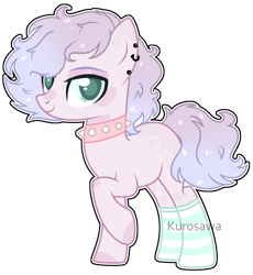 Size: 2168x2352 | Tagged: safe, artist:kurosawakuro, oc, earth pony, base used, clothes, colored pupils, female, high res, mare, simple background, socks, solo, transparent background