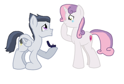 Size: 940x636 | Tagged: safe, artist:diana173076, rumble, sweetie belle, pegasus, pony, unicorn, crying, cutie mark, female, hoof hold, jewelry, kneeling, looking at each other, male, mare, marriage proposal, older, older sweetie belle, ring, rumbelle, shipping, stallion, straight, tears of joy, teary eyes, the cmc's cutie marks