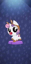 Size: 1080x2220 | Tagged: safe, screencap, sweetie belle, deer, pony, reindeer, animal costume, costume, pocket ponies, pun, red nosed, reindeer costume, sleigh bell sweetie belle, sleigh belle