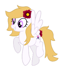 Size: 1400x1600 | Tagged: safe, oc, oc only, oc:heather, pegasus, pony, 2020 community collab, cute, derpibooru community collaboration, eyelashes, female, flower, flower in hair, heather, mare, purple eyes, show accurate, simple background, solo, transparent background