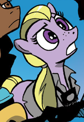Size: 230x334 | Tagged: safe, idw, earth pony, pony, spoiler:comic, spoiler:comic20, fringe, olivia dunham, ponified