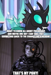 Size: 800x1183 | Tagged: safe, derpibooru import, edit, edited screencap, screencap, thorax, changeling, the times they are a changeling, borg, caption, comparison, hugh, star trek