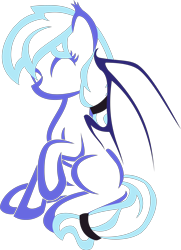 Size: 2528x3500 | Tagged: safe, artist:up1ter, derpibooru import, oc, oc only, oc:tempest wind, bat pony, lineart, simple background, solo, transparent background