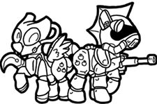 Size: 225x150 | Tagged: safe, artist:crazyperson, derpibooru import, pegasus, pony, fallout equestria, fallout equestria: commonwealth, armor, black and white, brotherhood of steel, duo, enclave armor, fanfic art, generic pony, grayscale, monochrome, picture for breezies, power armor, simple background, transparent background