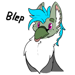 Size: 512x512 | Tagged: safe, artist:wishwasher, derpibooru import, oc, oc:fluffy (the griffon), griffon, :p, cheek fluff, chest fluff, ear fluff, silly, simple background, solo, tongue out, transparent background