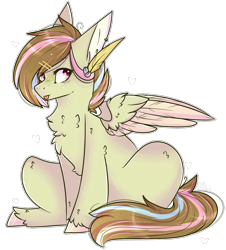 Size: 1202x1330 | Tagged: safe, artist:heart-sketch, oc, oc:pastel cream, pegasus, pony, solo