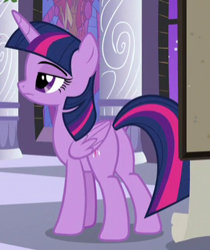 Size: 291x346 | Tagged: safe, screencap, twilight sparkle, twilight sparkle (alicorn), alicorn, the summer sun setback, butt, cropped, female, plot, solo