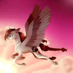 Size: 1500x1500 | Tagged: safe, artist:clarissa0210, oc, oc:silver storm, pegasus, pony, female, flying, mare, solo