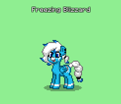 Size: 369x317 | Tagged: safe, oc, oc:freezing blizzard, pegasus, pony, female, mare, pony town, solo