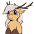 Size: 512x512 | Tagged: source needed, safe, artist:wishwasher, derpibooru import, oc, oc only, oc:antler pone, original species, pony, antlers, chest fluff, clothes, crying, female, sad, simple background, socks, solo, transparent background