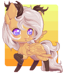 Size: 915x1080 | Tagged: safe, derpibooru import, oc, oc only, oc:antler pone, pony, antlers, clothes, female, purple eyes, socks, solo, wings