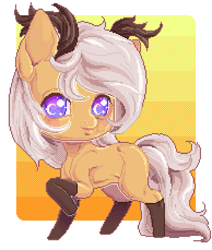 Size: 915x1080 | Tagged: safe, alternate version, derpibooru import, oc, oc only, oc:antler pone, pony, antlers, clothes, female, purple eyes, socks, solo, wings