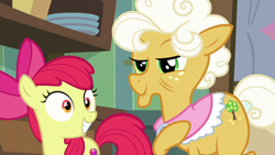 Size: 1280x720 | Tagged: safe, screencap, apple bloom, goldie delicious, pony, going to seed