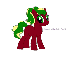 Size: 674x532 | Tagged: safe, oc, oc:cosmic crisp, earth pony, pony, female, next generation