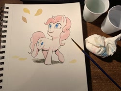 Size: 2048x1536 | Tagged: safe, artist:lost marbles, pinkie pie, pony, traditional art, watercolor painting